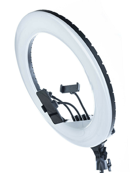 Кільцева LED лампа RL-21 USB на 3 кріплення 55 см | Кільцеве студійне світло | Світлодіодна лампа