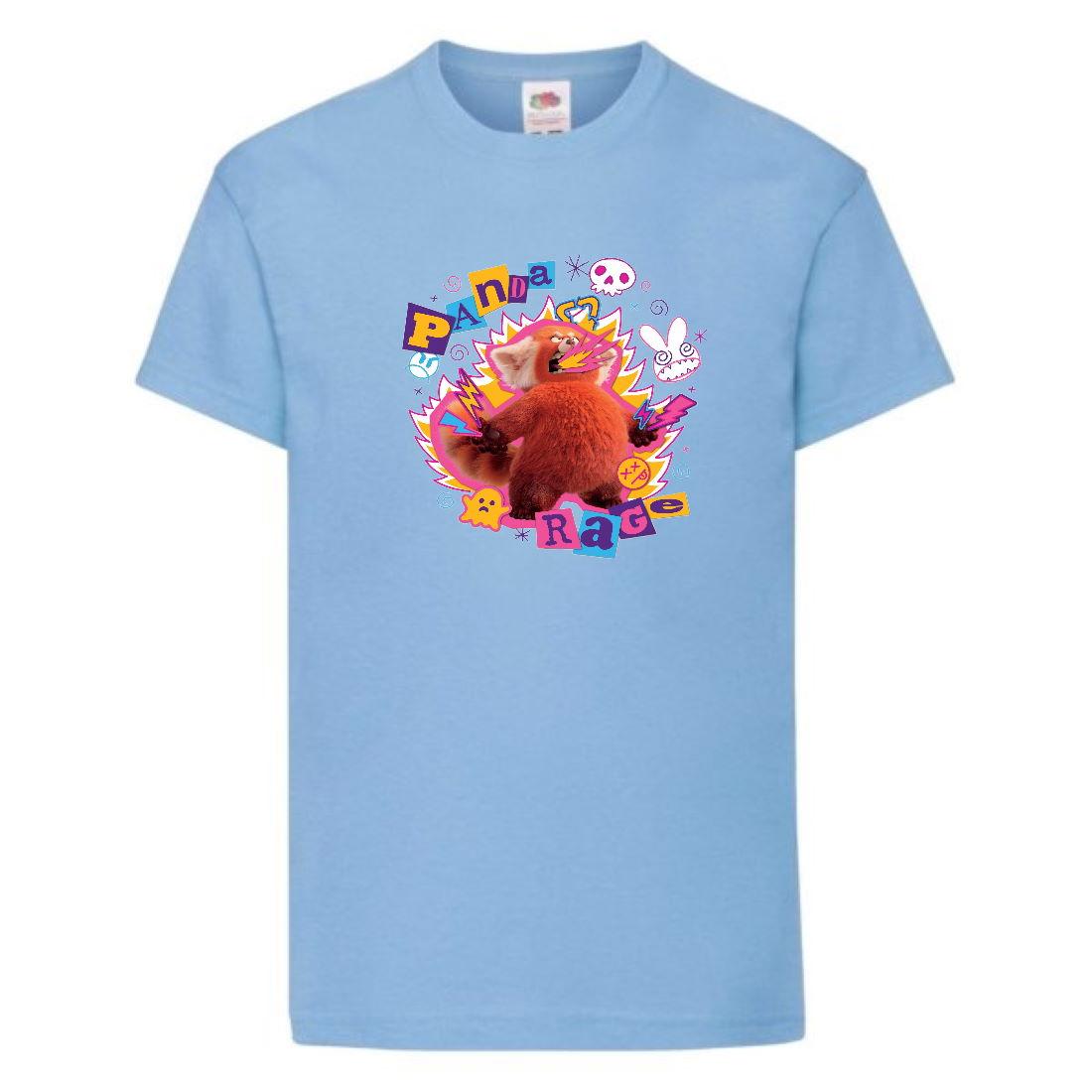 Футболка дитячої Я червонію Панда 007 (PND 007 lbl) голуба, розмір 104-116-128-140-152-164 см, фото 1