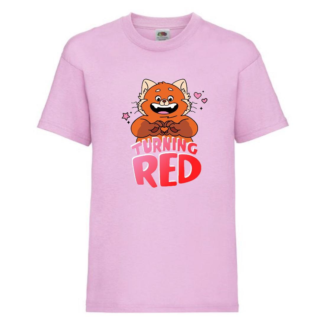 Футболка дитячої Я червонію Панда 004 (PND 004 pnc) рожева, розмір 104-116-128-140-152-164 см, фото 1