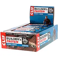 Clif Bar, Builder's Protein, протеиновый батончик, со вкусом печенья с кремом, 12 батончиков, 68 г Киев