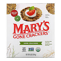 Mary's Gone Crackers, крекеры с травами, 184 г (6,5 унции) Киев