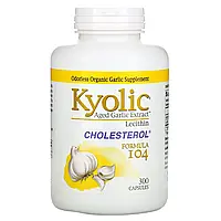Kyolic, Aged Garlic Extract, экстракт чеснока с лецитином, формула для снижения уровня холестерина 104, Киев