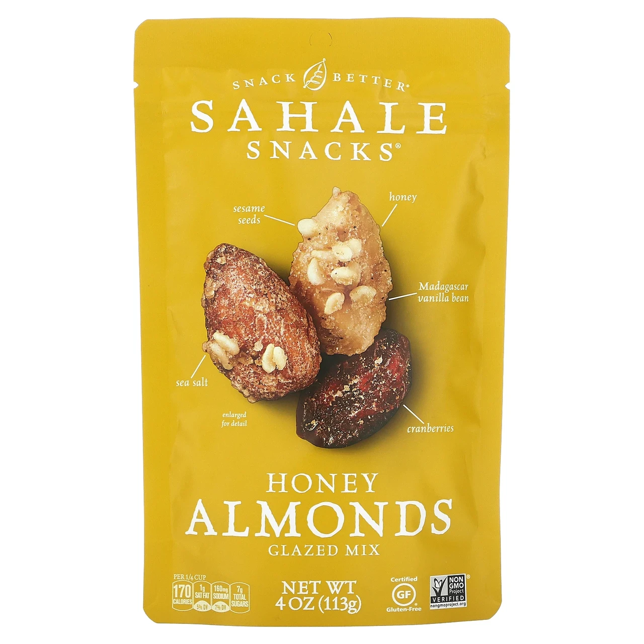 Sahale Snacks, Окогенована суміш, мигдаль в меді, 113 г (4 унції) SHK-00508, Київ