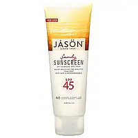 Jason Natural, Family, натуральное солнцезащитное средство, SPF 45, 113 г (4 унции) Киев