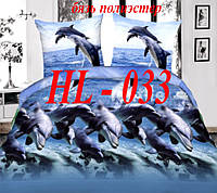 Постельный комплект бязь полиэстер, полуторный HL-033, все размеры в наличии