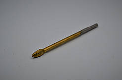 Свердло для плитки хрестрова напайка 4 мм