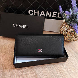 Гаманець Шанель шкіряний на магніті, в коробці