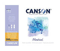 Альбом для акварелі Canson Montval 300г/кв. м, 18*25 см, 12 аркушів, Целюлоза, СР Fin, склейка 200807317