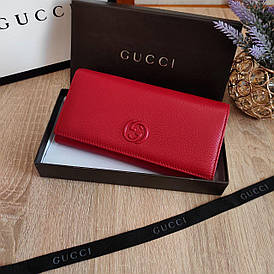 Гаманець Gucci шкіряний червоний