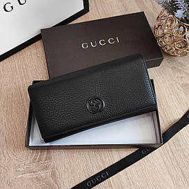 Гаманець Gucci шкіряний чорний