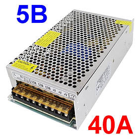 Блок живлення 5V 40A 200W в перфорованому корпусі