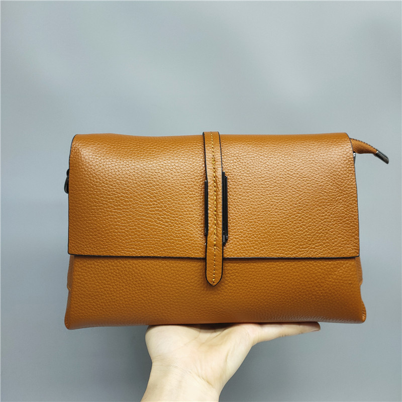 Шкіряна сумка з прямим клапаном Moderna С101-КТ-399 Коричнева, фото 1