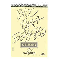 Альбом для графіки і малюнка А5 Canson Bloc Para Esbozo 50арк, 90г/м2, блідо-жовтий, на спіралі