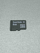 Карта флеш пам'яті Б/У MicroSD 8Gb