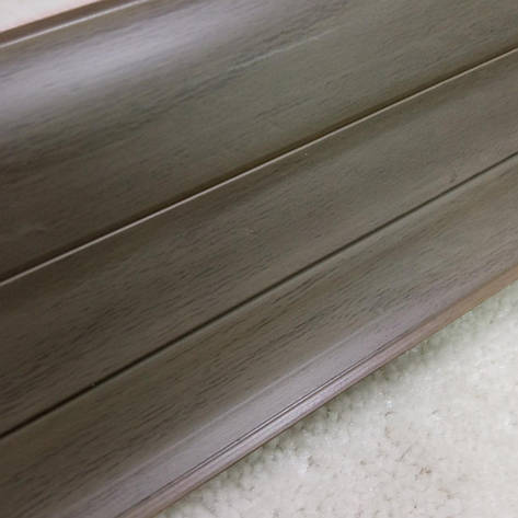 Плінтус пластиковий ОМіС PREMIUM decor 224 Дуб Античний / 60х2500 мм, фото 2