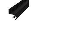Профиль для натяжного потолка Алюминиевый 43,6х36,5 плавный потолок 2500 мм RAL-9005 черный матовой ПАС-3161