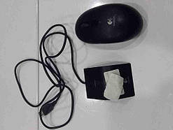 Комплект клавіатура з мишею Б/У Logitech Cordless Optical Mouse RAF-95 Silver USB+PS/2