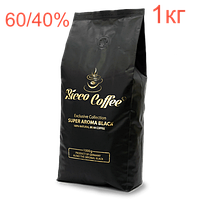 Кофе в зернах 1кг Ricco Coffee Super Aroma Black (арабика 60%, робуста 40%)