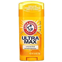 Arm & Hammer, UltraMax, твердый дезодорант-антиперспирант, без запаха, 73 г (2,6 унции) в Украине