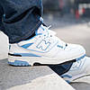 Кроссовки New Balance 550 UNC White University Blue - BB550HL1, фото 7