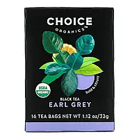 Choice Organic Teas, Black Tea, Organic Earl Grey, 16 Tea Bags, 1.12 oz (32 g) в Украине