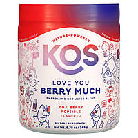 KOS, Love You Berry Much, бодрящая смесь красных соков, эскимо из ягод годжи, 249 г (8,78 унции) в Украине
