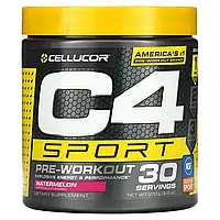 Cellucor, C4 Sport, Предтренировочная формула, Арбуз, 9,5 унц. (270 г) Днепр