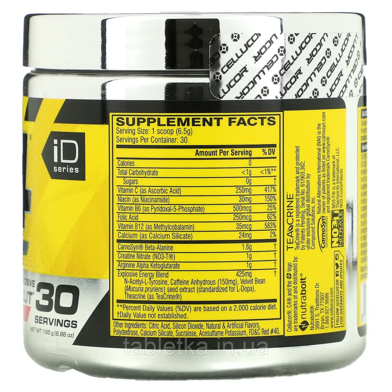 Купить Cellucor, C4 Original Explosive, предтренировочный комплекс ...