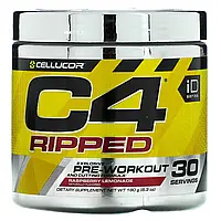 Cellucor, C4 Ripped, предтренировочний комплекс, зі смаком «Малиновий лимонад», 180 г (6,3 унції) Київ