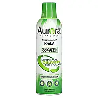 Aurora Nutrascience, Mega-Liposomal R-Alpha Lipoic Acid, органічний фруктовий смак, 750 мг, 480 мл (16 рідин Київ