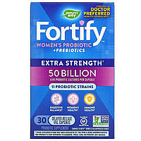 Nature's Way, Fortify комплекс пробиотиков и пребиотиков для женщин, повышенной силы действия, 50 миллиардов,