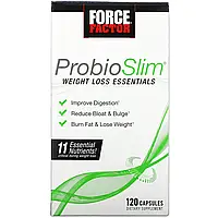 Force Factor, ProbioSlim, незаменимые питательные вещества для снижения веса, 120 капсул в Украине