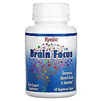 Kyolic, Brain Focus, 60 вегетарианских капсул в Украине