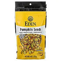 Eden Foods, Organic, семена тыквы, сухая обжарка, 113 г (4 унции) Днепр
