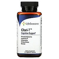 LifeSeasons, Clari-T, поддержка когнитивных функций, 60 вегетарианских капсул Днепр