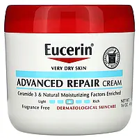 Eucerin, усовершенствованный восстанавливающий крем, без отдушек, 454 г (16 унций) в Украине