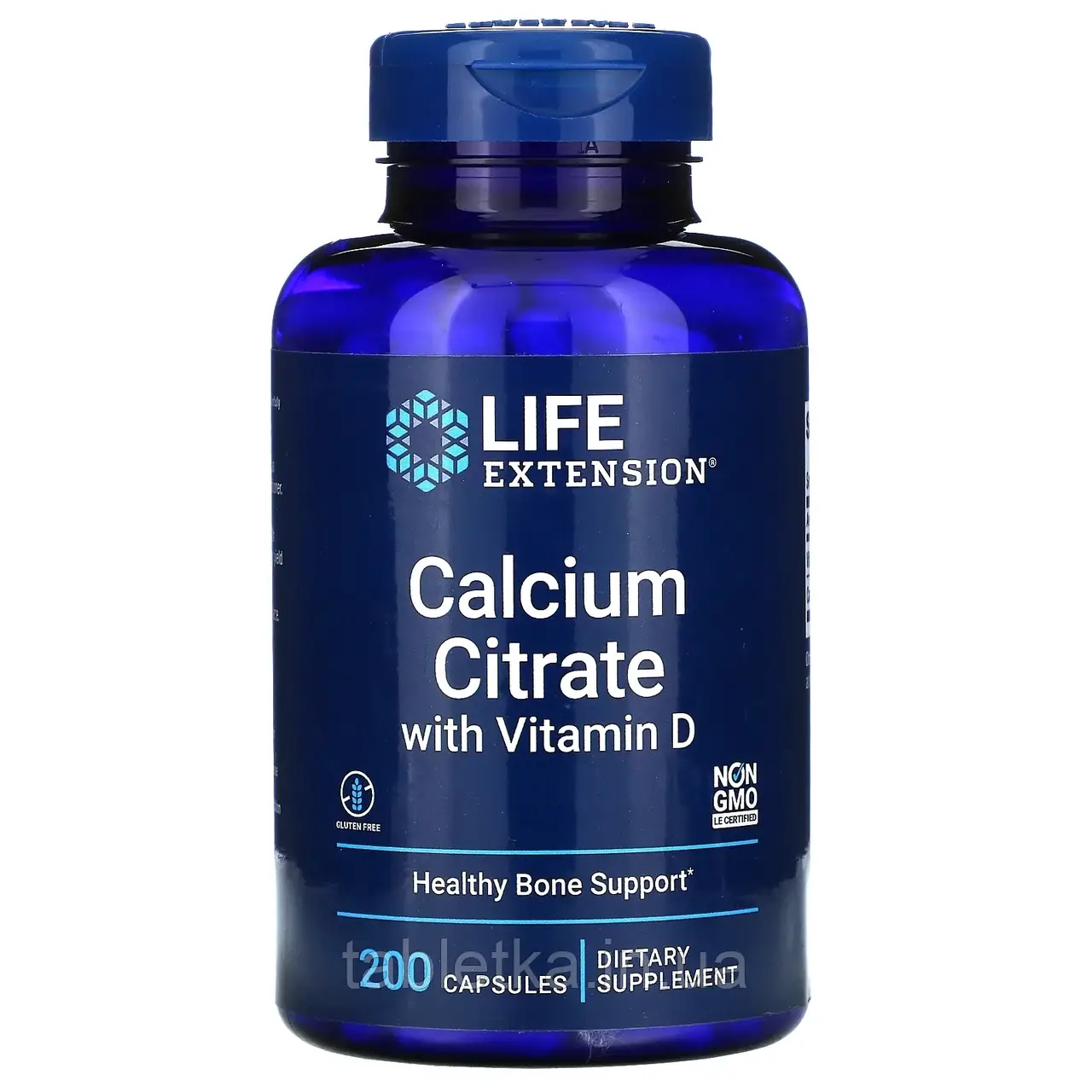 Life Extension, Calcium Citrate with Vitamin D, 200 Capsules Київ
