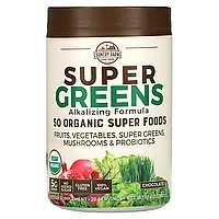 Country Farms, Super Greens, формула с подщелачивающими травами, со вкусом шоколада, 300 г (10,6 унции) в в