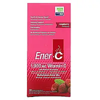 Ener-C, витамин C, смесь для приготовления мультивитаминного напитка со вкусом малины, 30 пакетиков, 277 г