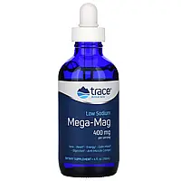 Trace Minerals ®, Mega-Mag с низким содержанием натрия, 400 мг, 118 мл (4 жидк. унции) Днепр