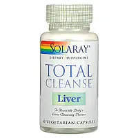 Solaray, Total Cleanse, для очистки печени, 60 вегетарианских капсул Днепр