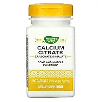 Nature's Way, Calcium Citrate, 500 mg, 100 Capsules Київ