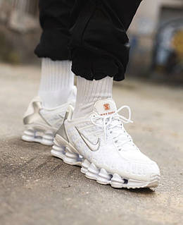 Кроссовки Nike Shox TL White Metallic Silver - AV3595-100