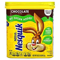 Nesquik, Nestle Powder, шоколад, без добавления сахара, 453,5 г (16 унций) Днепр