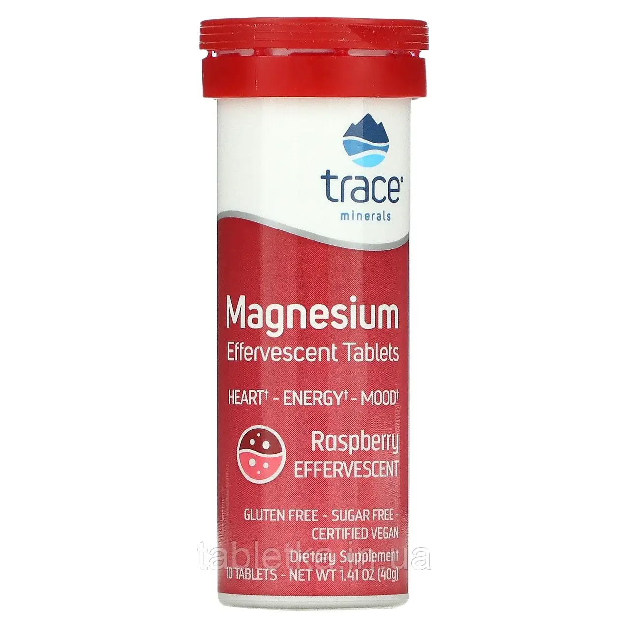 Trace Minerals Research, Magnesium Effervescent Tablets, Raspberry Flavor, 1.41 oz (40 g) Київ