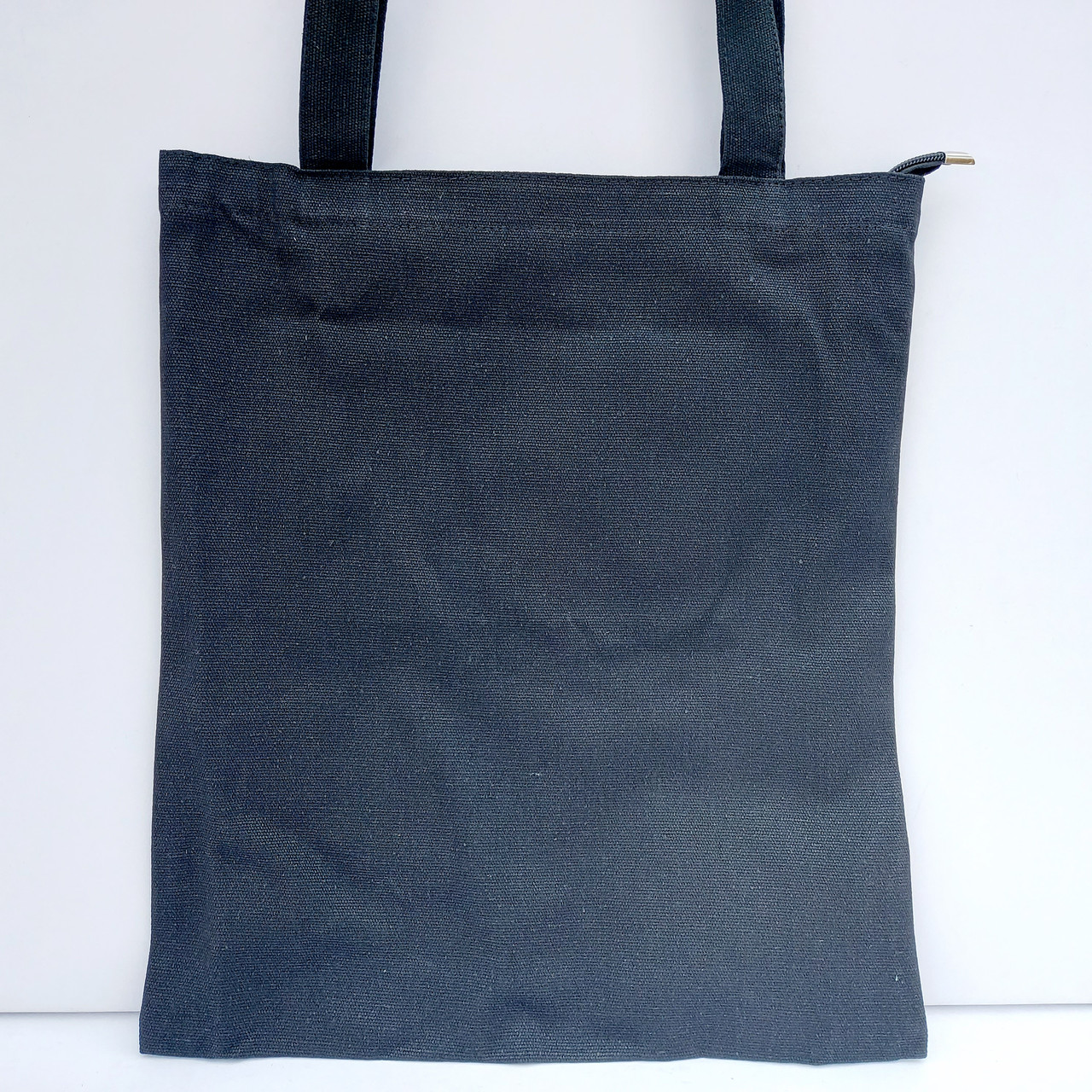 Сумка шопер однотонна на блискавці коттон, фото 1