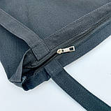 Сумка шоппер коттон на блискавці, фото 4