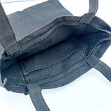 Сумка шоппер коттон на блискавці, фото 5