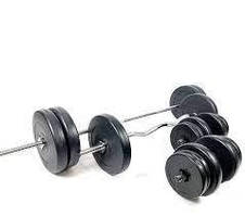 Набір штанга гантелі 119 кг розбірні з пластика для тренувань вдома (N/S)