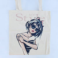 Підліткова молодіжна сумка шоппер коттон